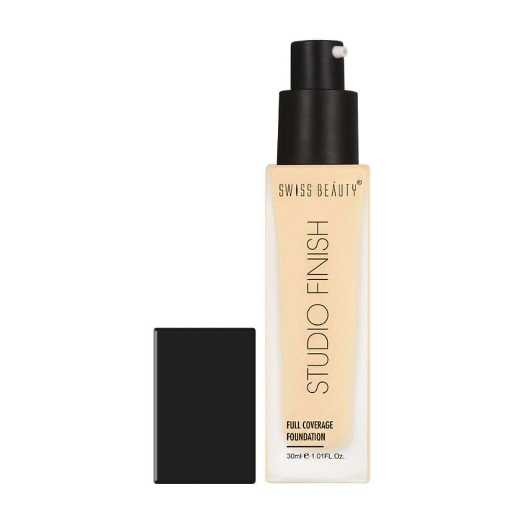 Swiss Beauty Studio Finish Full Coverage Foundation - Ivory Fair | Grocsy