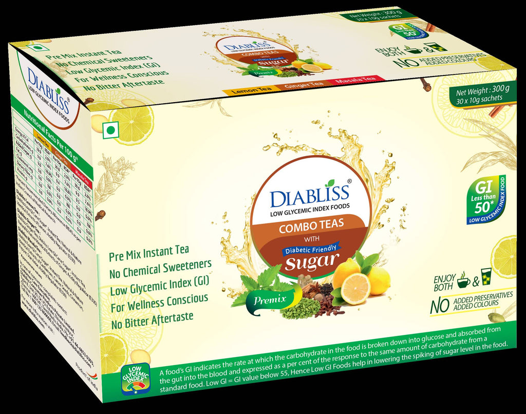 Diabliss Combo Teas with Diabetic Friendly Sugar | Grocsy