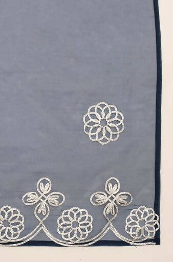 FIORRA Women's Light Blue Cotton Flared Kurta Pant with Dupatta | Grocsy
