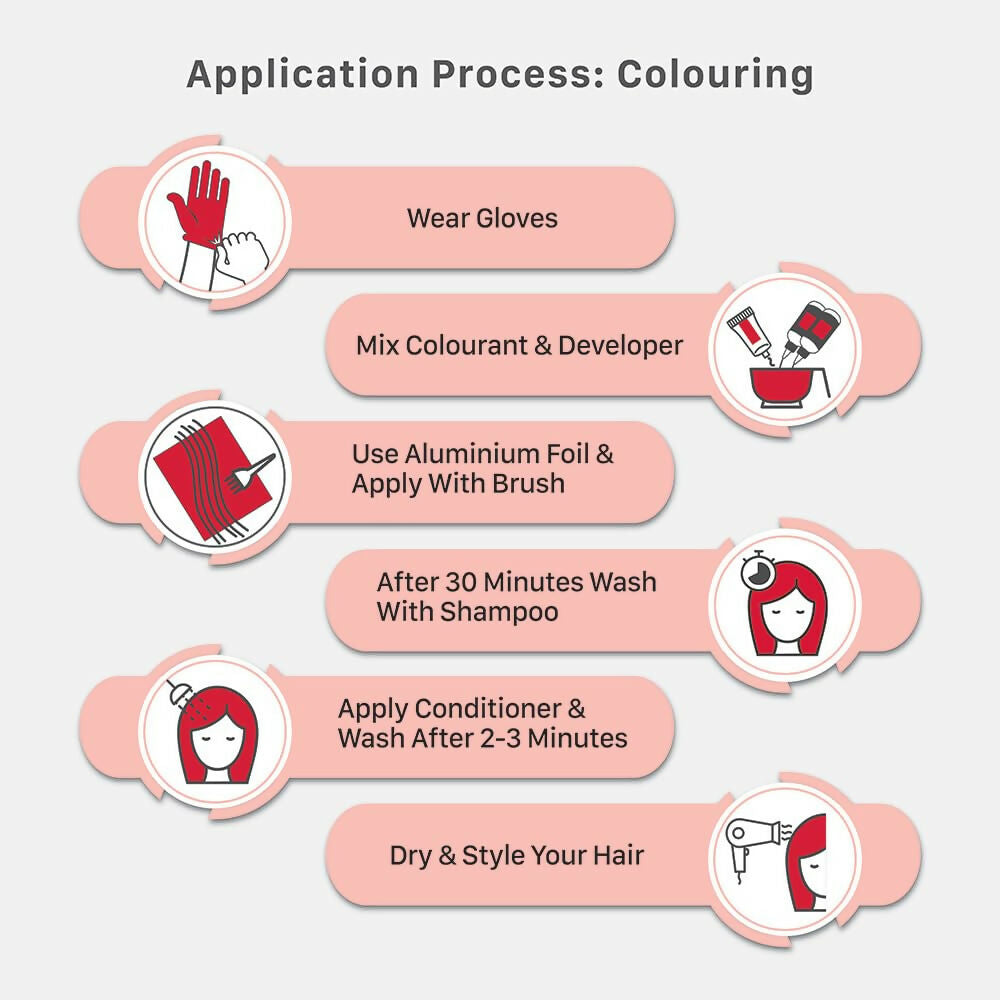 Streax Hair Color Highlighting Kit - Latte Brown | Grocsy