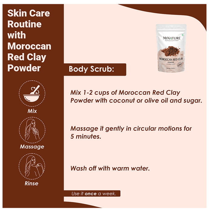 Minature Moroccan Red Clay Powder | Grocsy