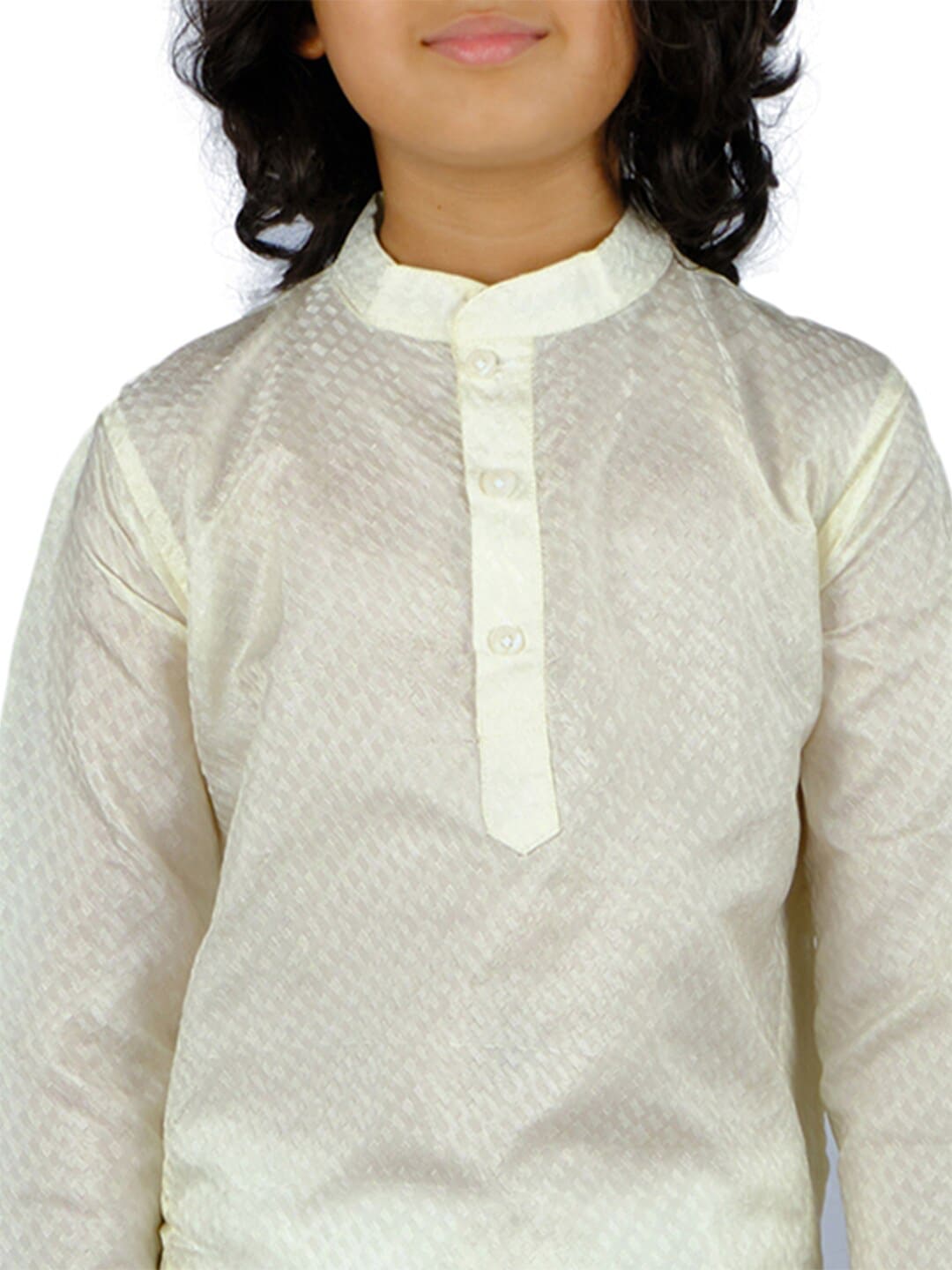 Sethukrishna Boys Cream & White Coloured Kurta with Dhoti Pants | Grocsy