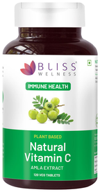 Bliss Welness Immune Health Natural Vitamin C Amla Extract Veg Tablet | Grocsy
