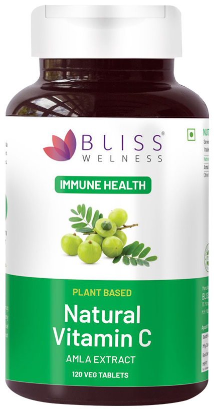 Bliss Welness Immune Health Natural Vitamin C Amla Extract Veg Tablet | Grocsy