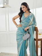 kasee Beads and Stones Pure Silk Saree | Grocsy