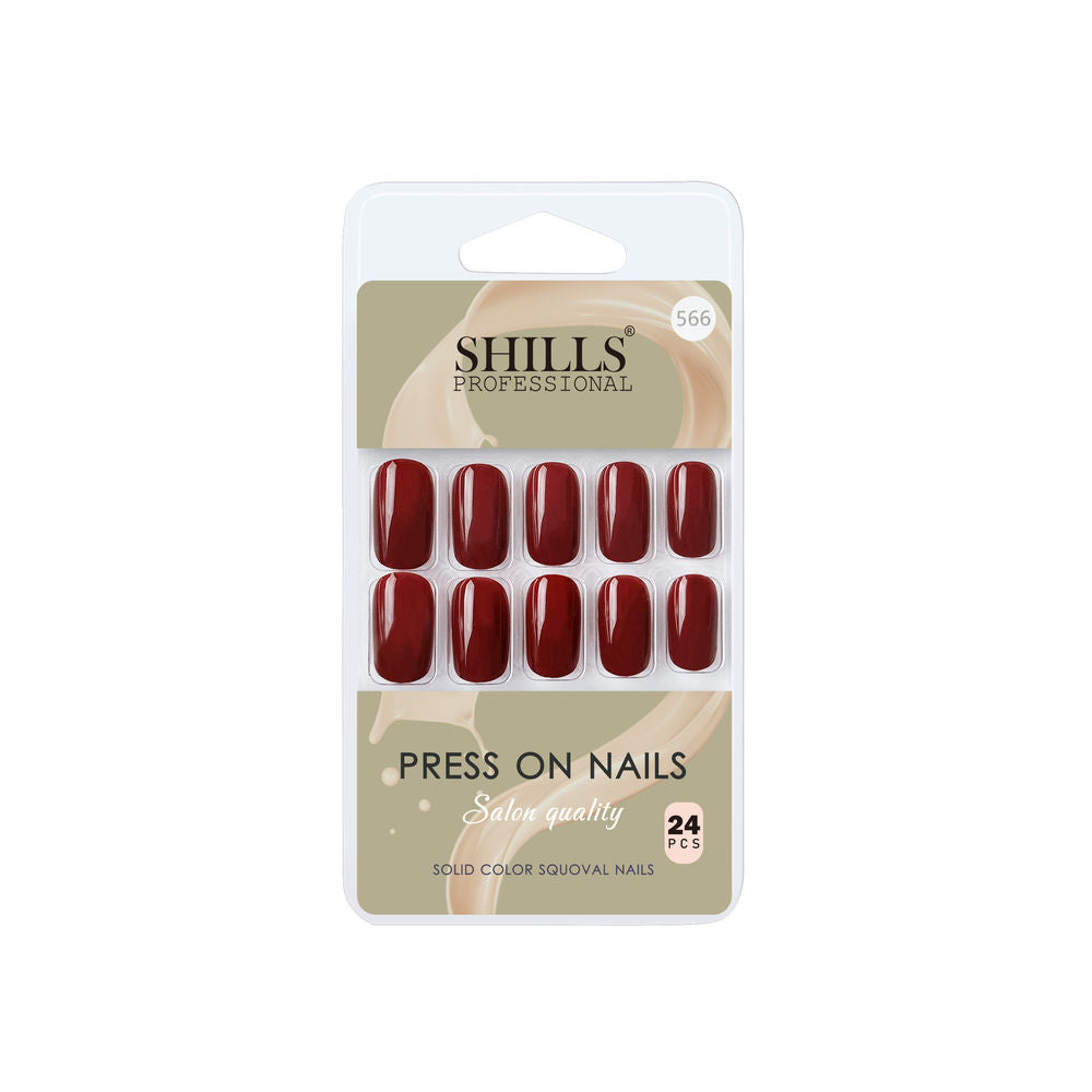 Shills Professional Reusable Press On Nails Square - SPN566 | Grocsy