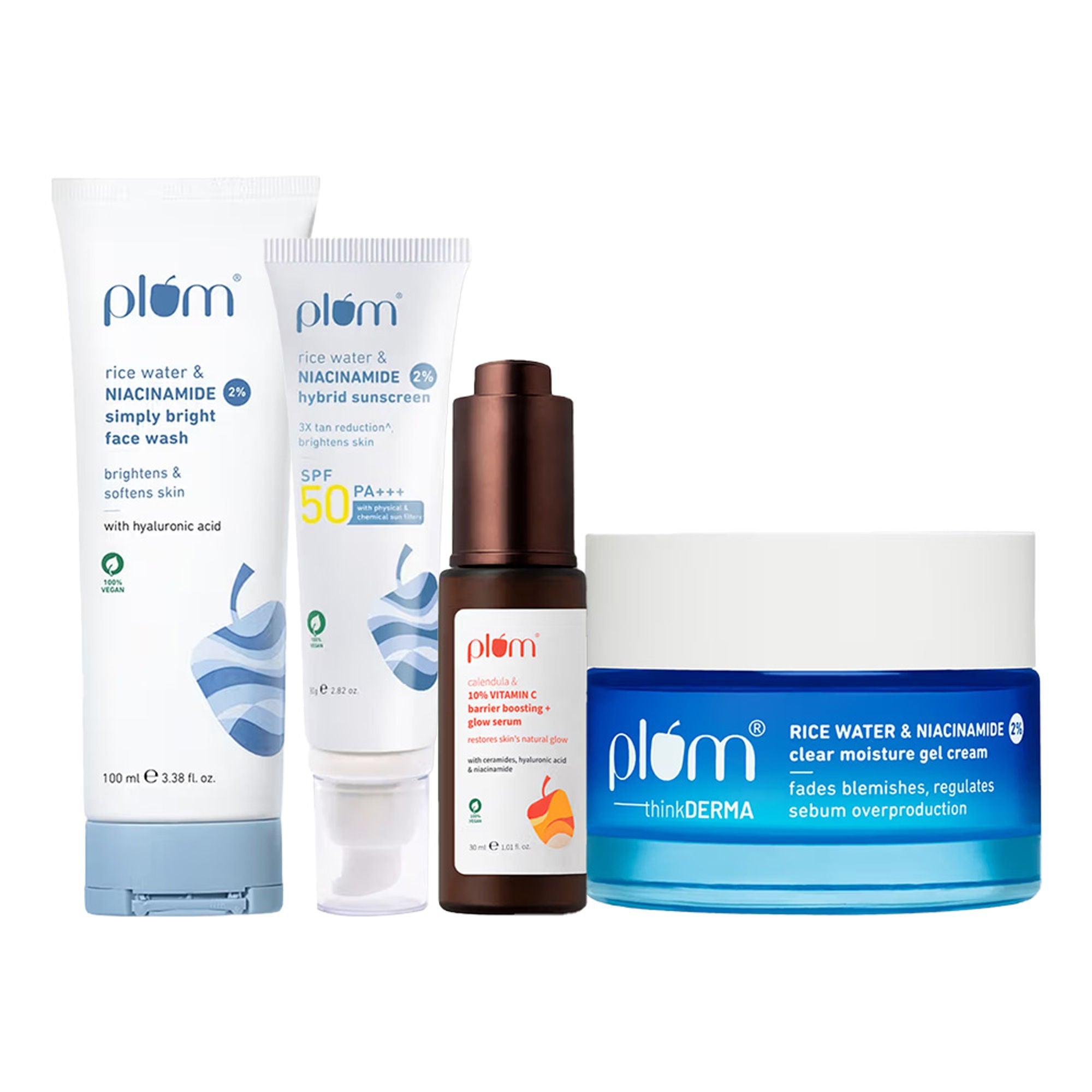 Plum Vitamin C & Niacinamide CSMS Combo for Bright, Blemish-Free, Glowing Skin | Grocsy