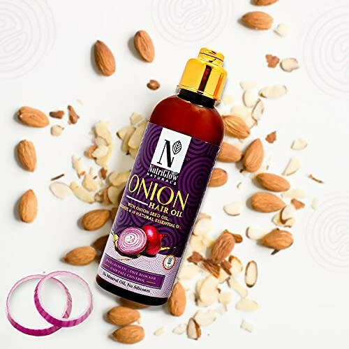 NutriGlow NATURAL'S Onion Hair Oil | Grocsy