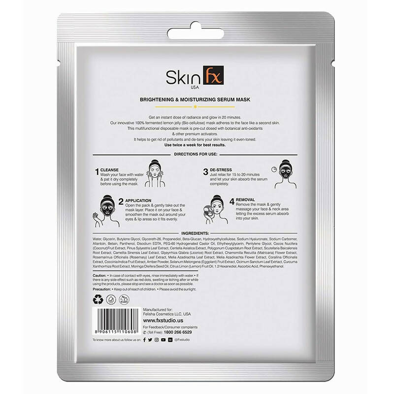 Skin Fx Brightening & Moisturizing Serum Mask | Grocsy