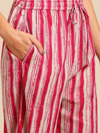 Sangria Women Ethnic Motifs Printed Pure Cotton Kurta with Trousers & With Dupatta | Grocsy