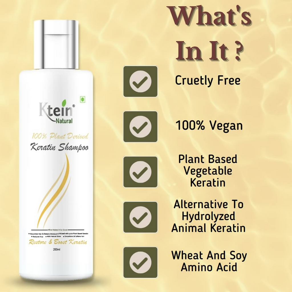 Ktein Natural 100% Plant Derived Keratin Shampoo | Grocsy