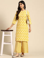 All About You Printed Kurta with Palazzos | Grocsy