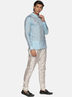 Sethukrishna Men Blue Kurta with Pyjama | Grocsy