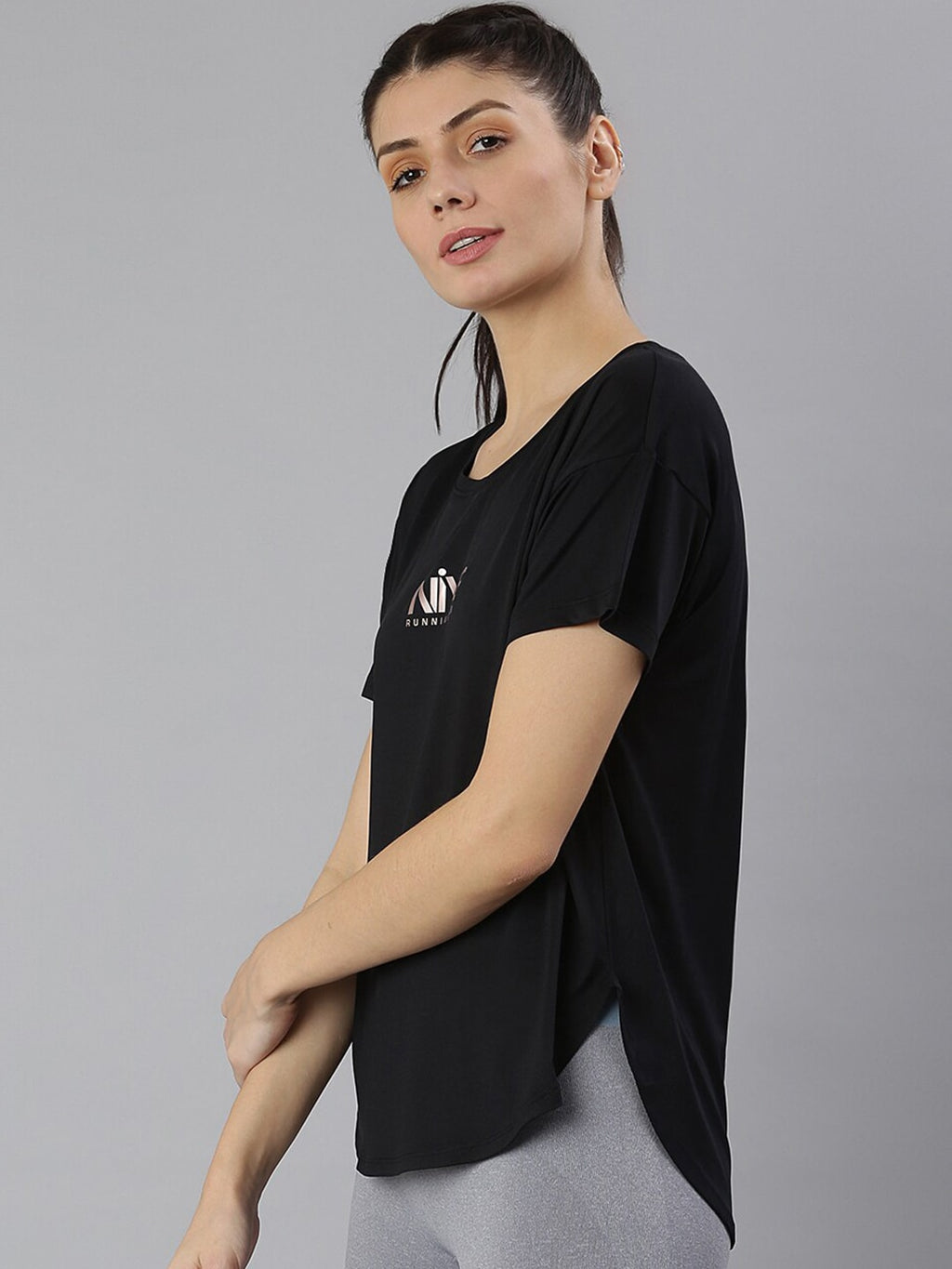 MKH Typography Extended Sleeves Dri-FIT Sports T-shirt | Grocsy