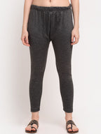 TAG 7 Women Grey Ankle-Length Leggings | Grocsy