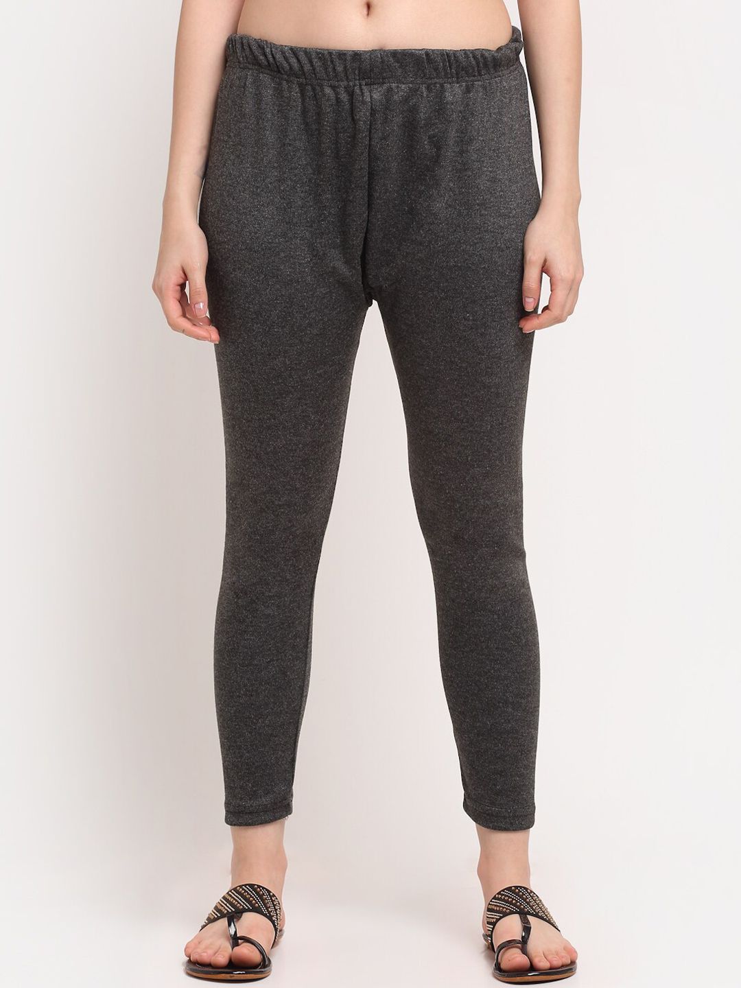 TAG 7 Women Grey Ankle-Length Leggings | Grocsy