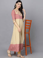 HERE&NOW Women Ethnic Motifs Printed Anarkali Kurta | Grocsy