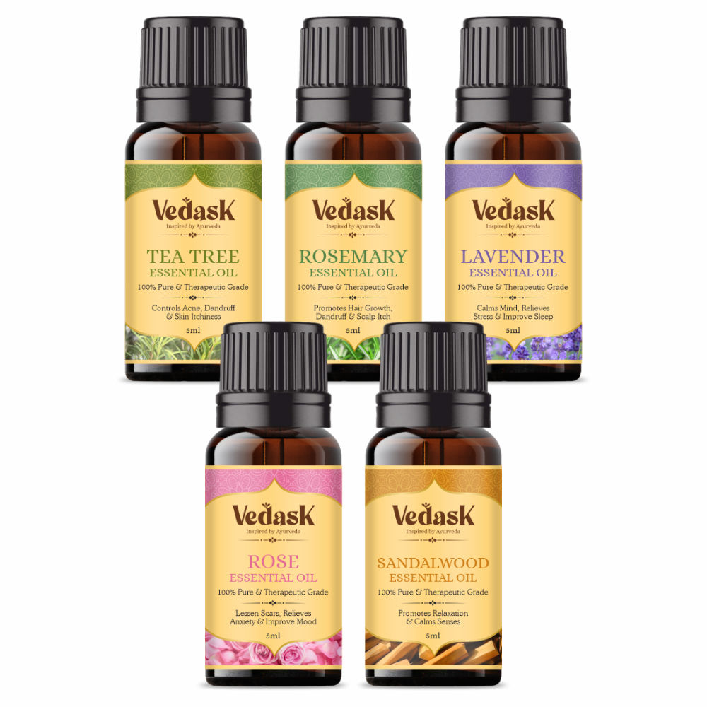 Vedask Organic Essential Oil Combo | Grocsy