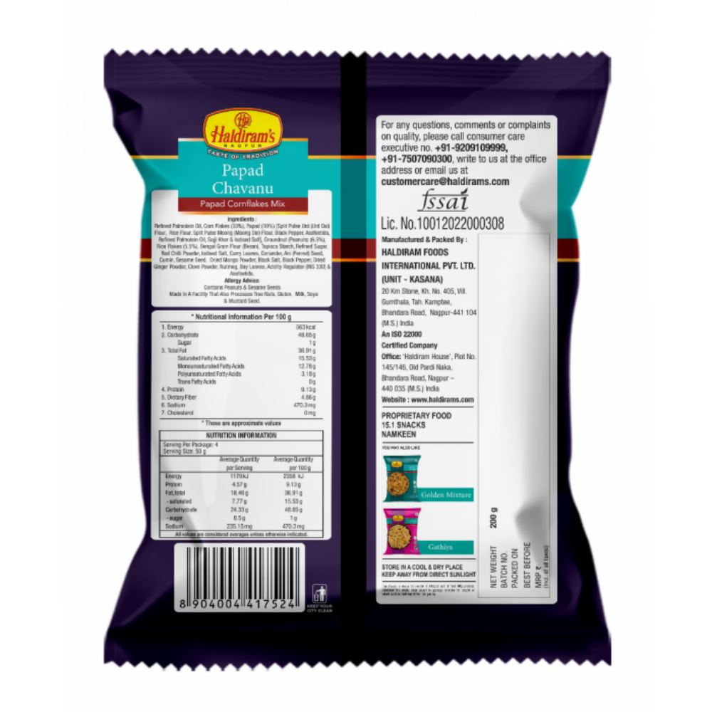 Haldiram's Papad Chavanu | Grocsy