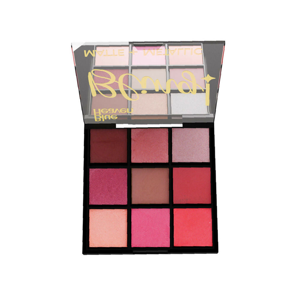 Blue Heaven Bling 9 In 1 Eyeshadow Palette - Kiss Of Blush | Grocsy
