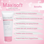 Maxisoft Baby Lotion For Moisturizing Soft & Dry Skin For Kids | Grocsy