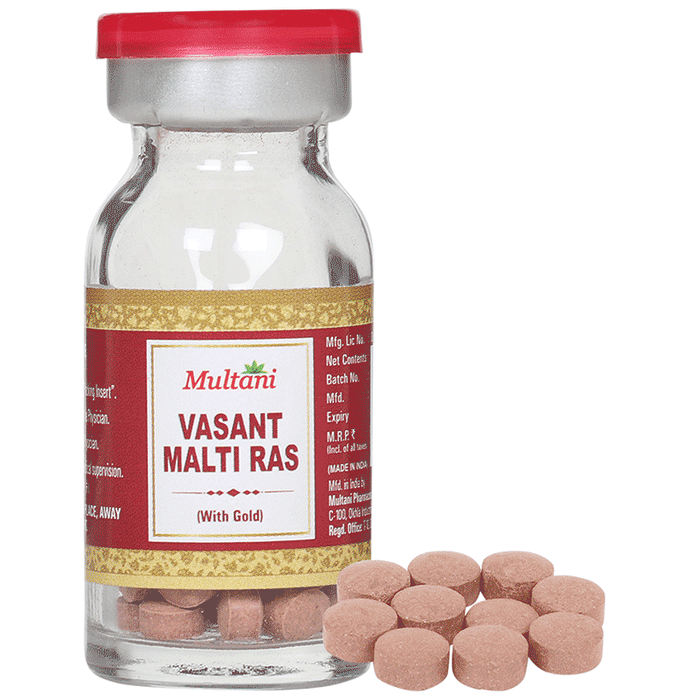 Multani Vasant Malati Ras with Gold Tablet | Grocsy