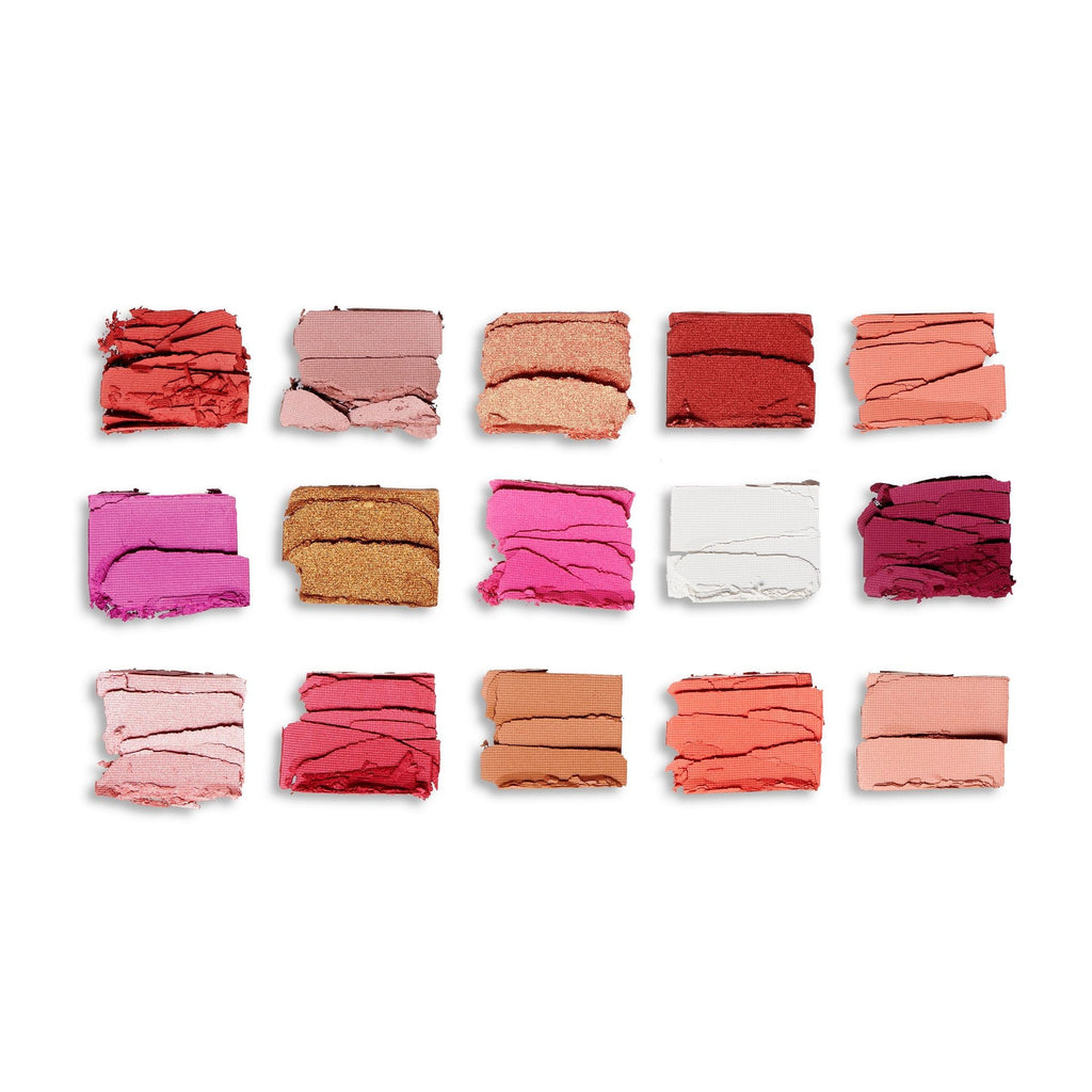Makeup Revolution Reloaded Eyeshadow Palette-15 Smooth & Rich Shade-High Pay Off Formula - Red Alert | Grocsy