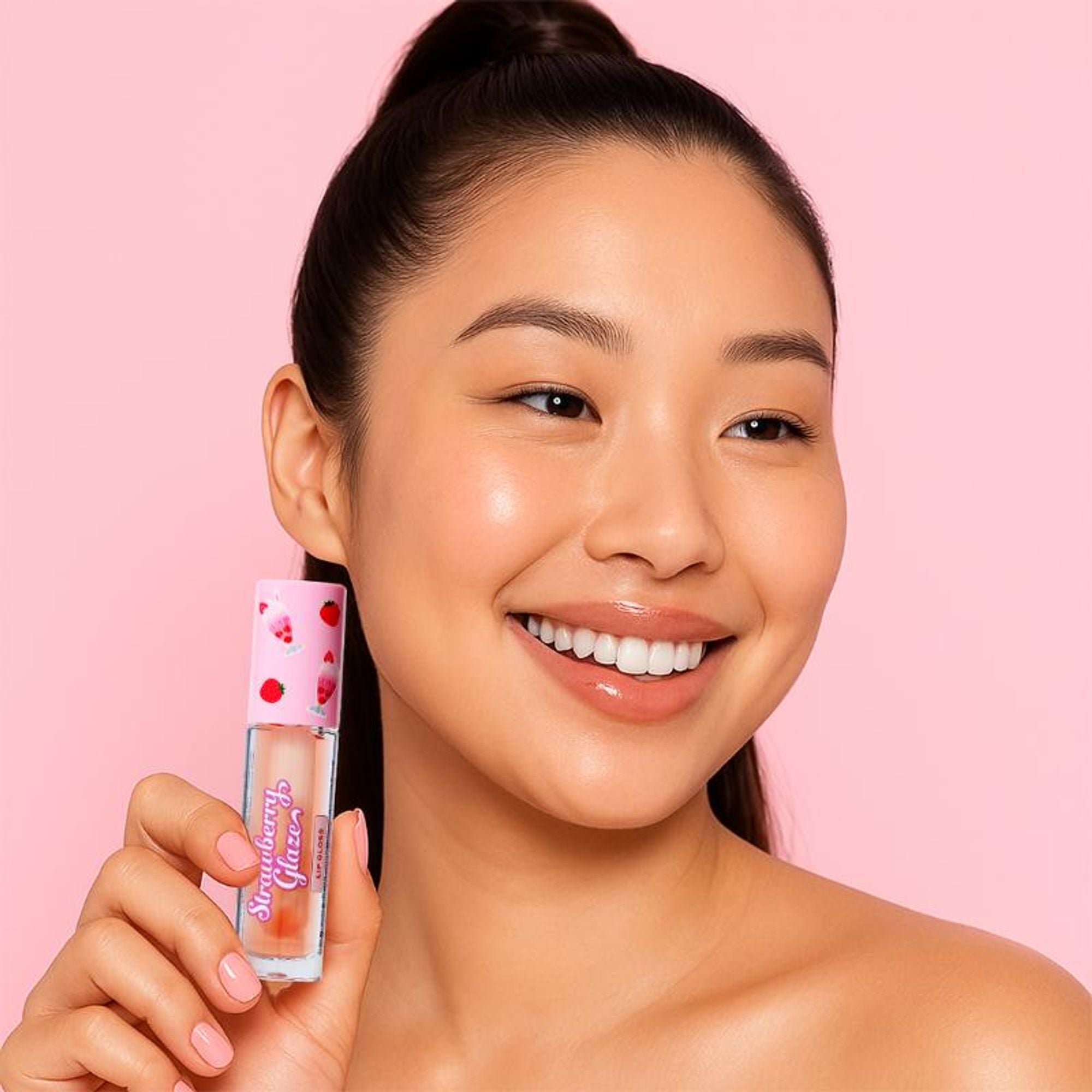 Makeup Revolution Strawberry Glaze Lip Gloss - Udderly Obsessed | Grocsy