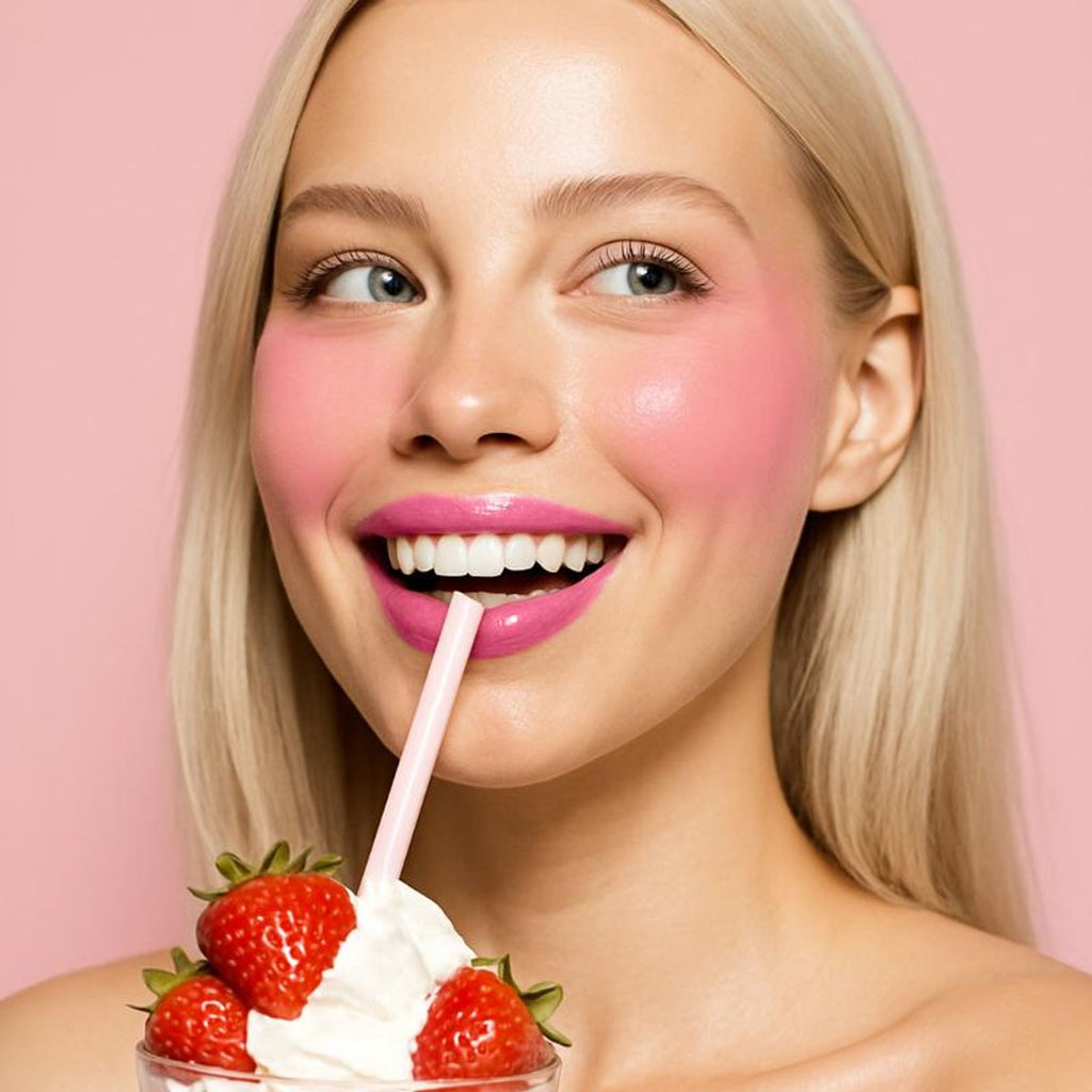 Makeup Revolution Milkshake Lip + Cheek Tint - Strawberry Shake | Grocsy