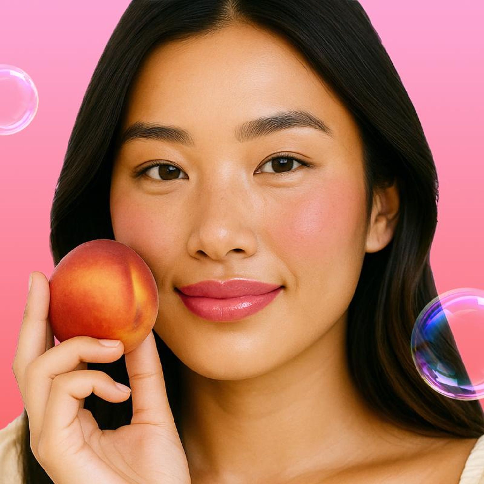 Makeup Revolution Bubble Tea Milky Blush + Lip Tint - Poppin' Peach | Grocsy