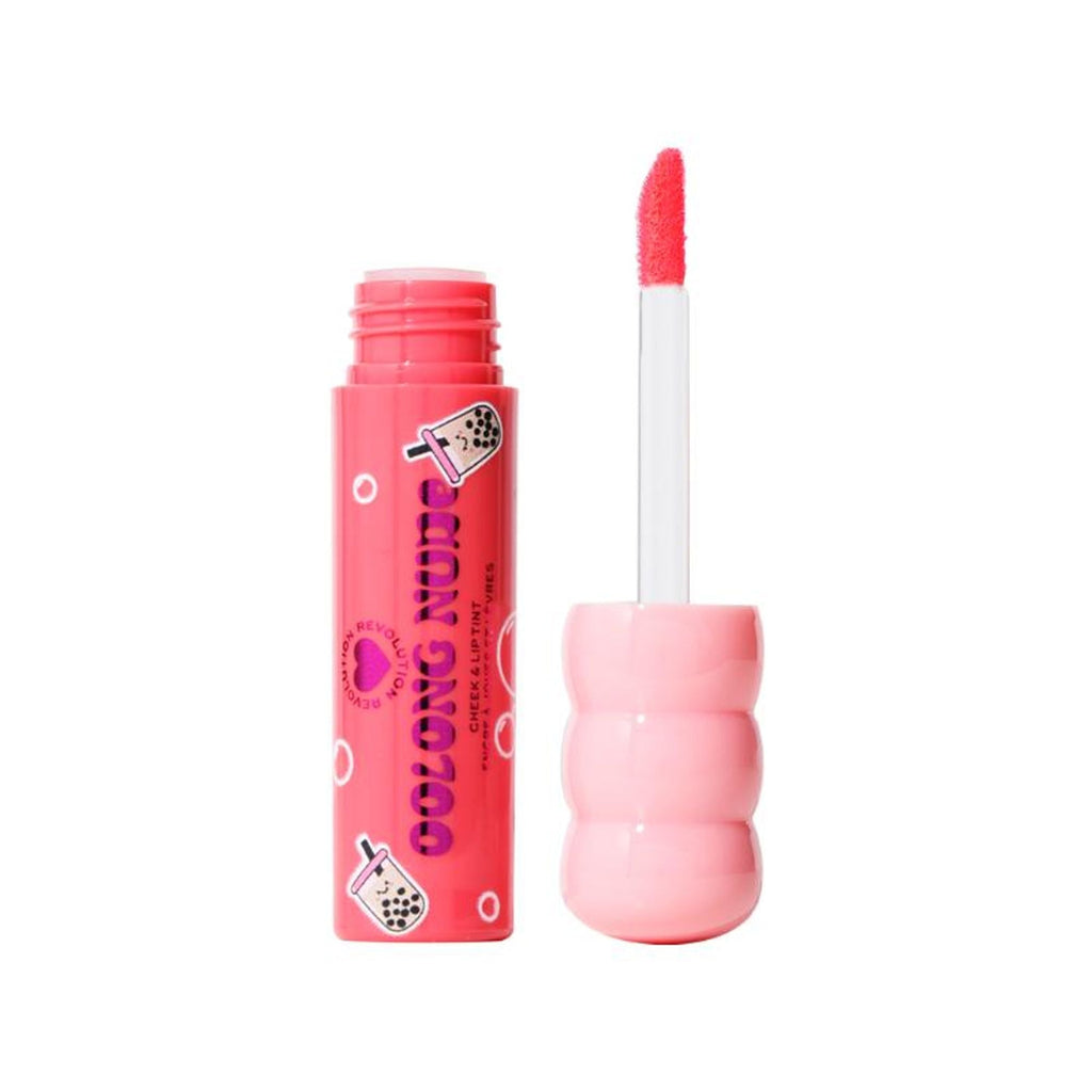 Makeup Revolution Bubble Tea Milky Blush + Lip Tint - Oolong Nude | Grocsy