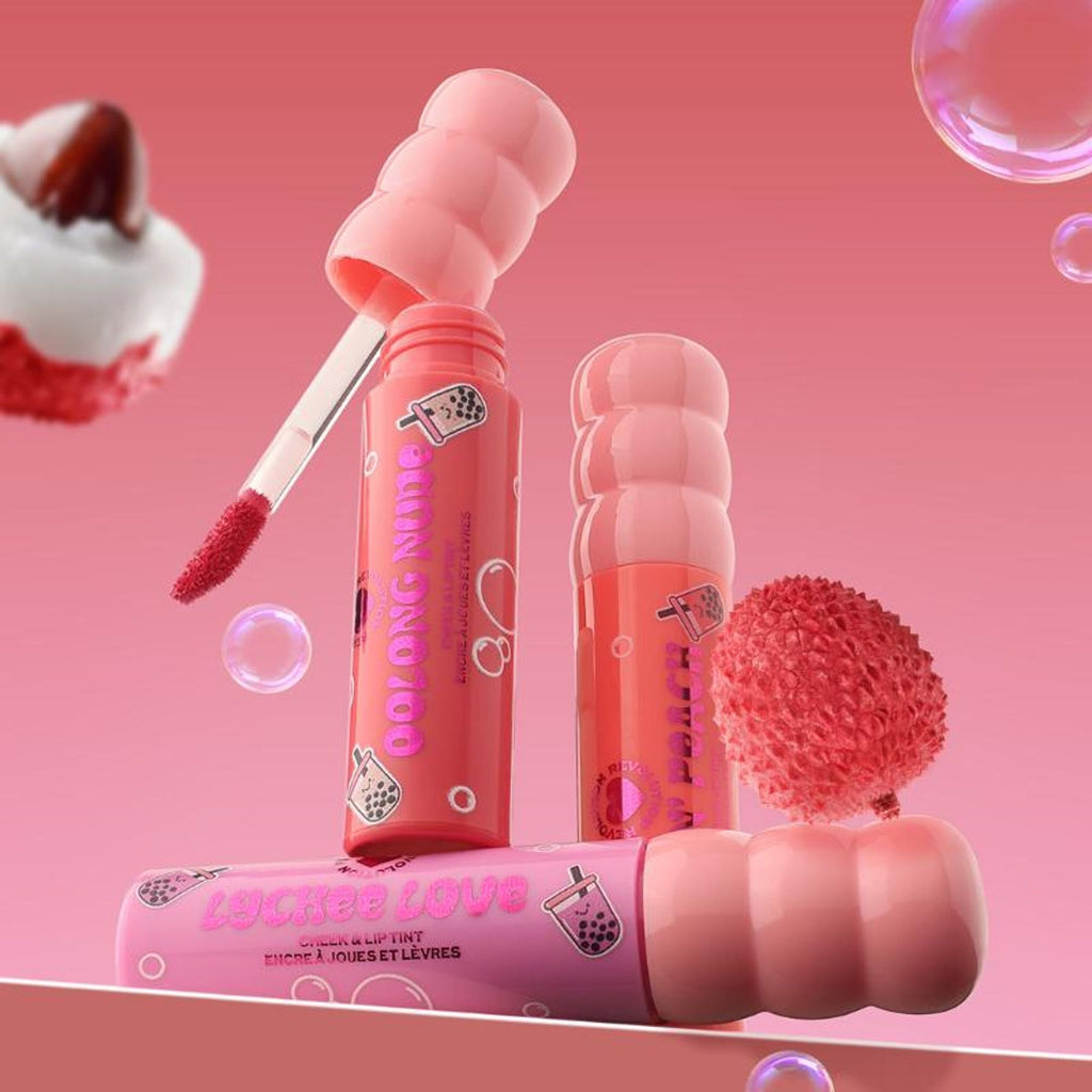 Makeup Revolution Bubble Tea Milky Blush + Lip Tint - Oolong Nude | Grocsy