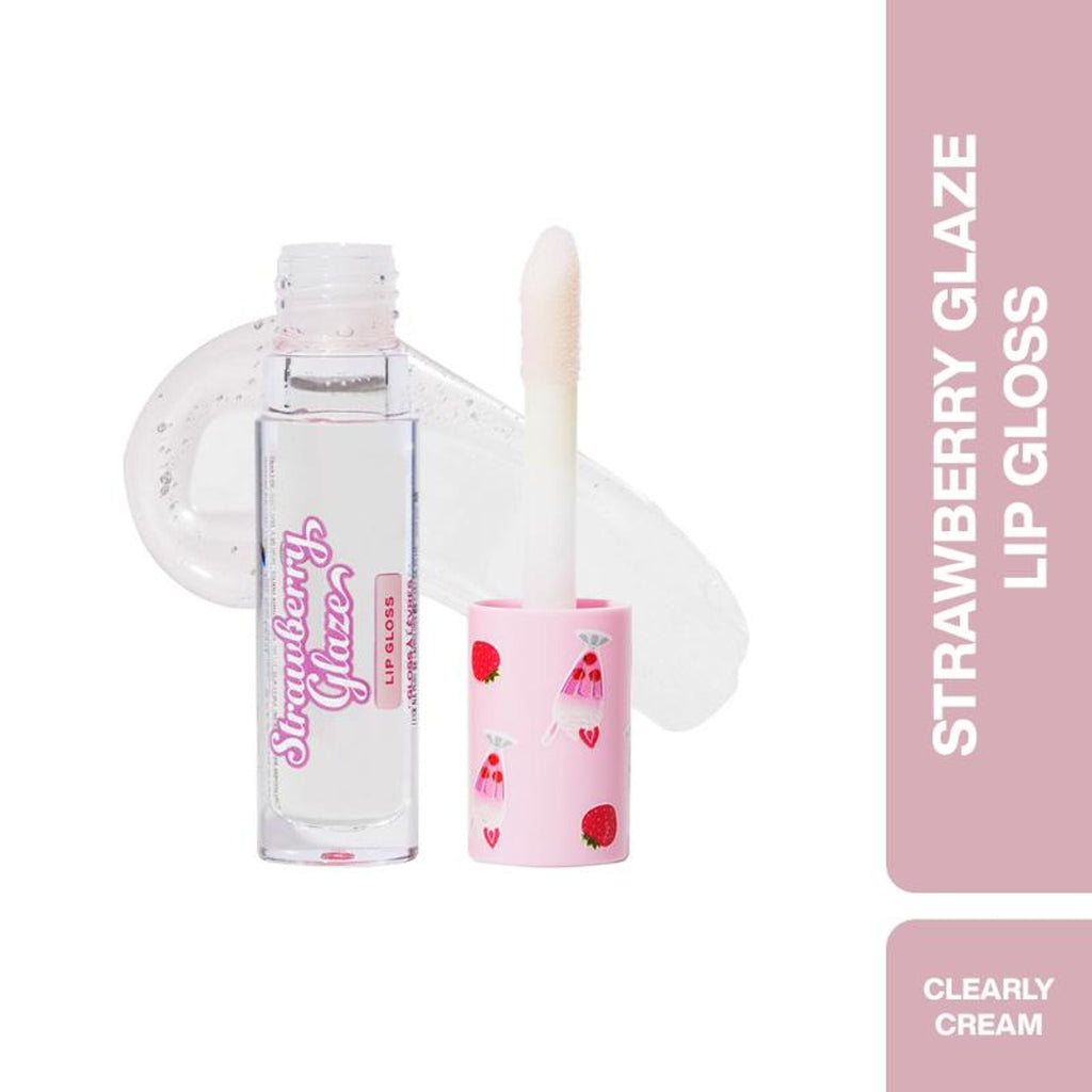 Makeup Revolution Strawberry Glaze Lip Gloss - Clearly Cream | Grocsy