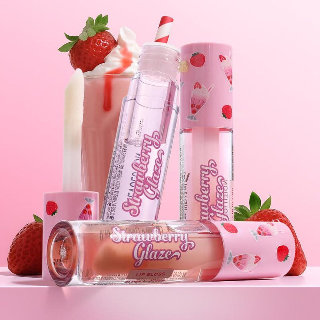 Makeup Revolution Strawberry Glaze Lip Gloss - Clearly Cream | Grocsy