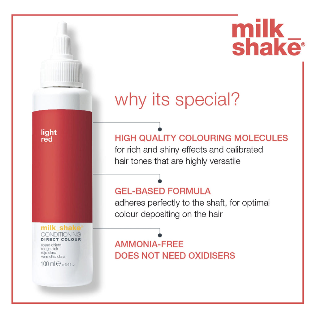 Milkshake Ammonia Free Conditioning Direct Color - Light Red | Grocsy