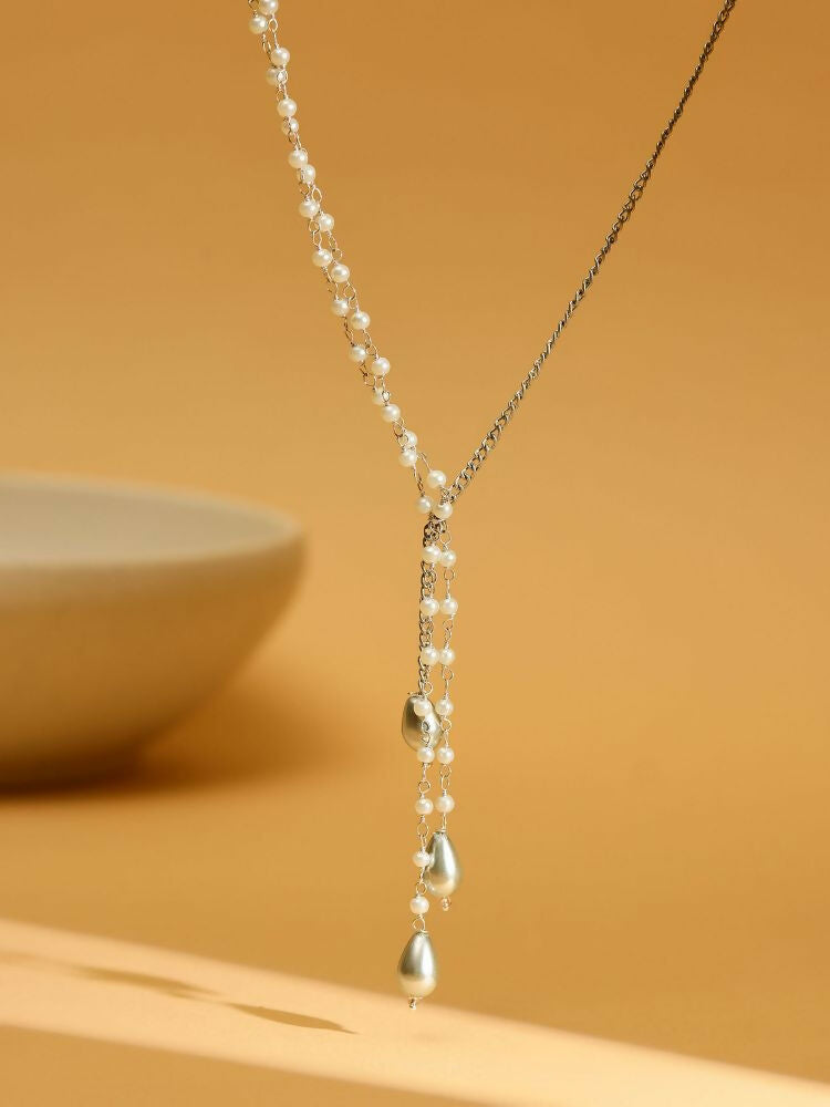 Beaded one sided motif necklace - Ruby Raang | Grocsy