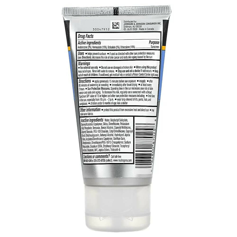 Neutrogena Sport Face Oil - Free Lotion Sunscreen | Grocsy