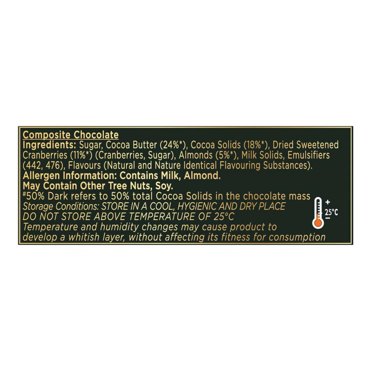 Cadbury Bournville Cranberry Dark Chocolate Bar | Grocsy