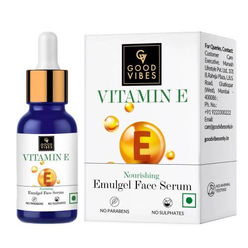 Good Vibes Vitamin E Nourishing Emulgel Face Serum | Grocsy