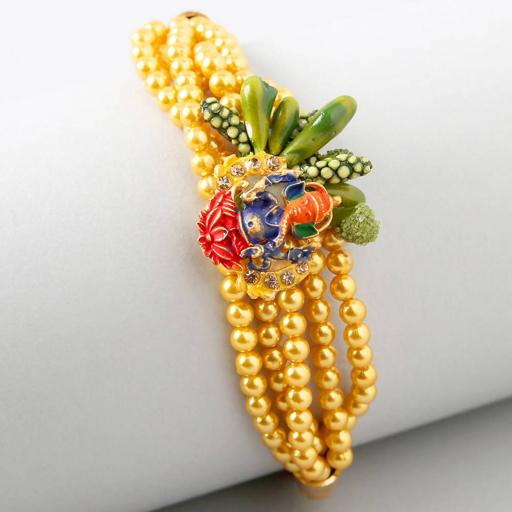 Vibrant Ganesha Rakhi & Kaju Katli Box | Grocsy