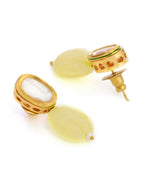 Ruby Raang Yellow Kundan Studs | Grocsy