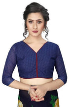 Vamika Navy Georgette Printed Contemporary Saree (SKODA NAVY) | Grocsy