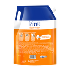 Vivel Moisturizing Body Wash Glycerin & Honey Shower Gel Supersaver XL Refill Pouch | Grocsy