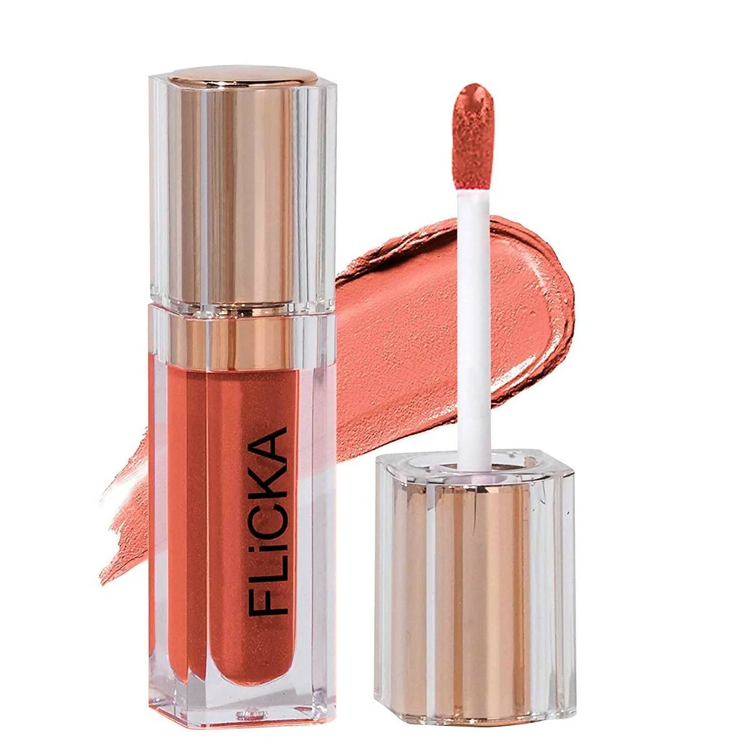 FLiCKA R U Ready Matte Finish liquid Lipstick Shade 06 Oat Meal | Grocsy