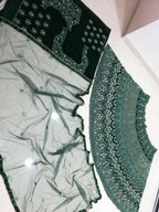 Jyoti Fashion Beautiful Bottle Green Faux Georgette 3MM Sequins with Thread & Jari Embroidery Lehenga Choli with Dupatta | Grocsy
