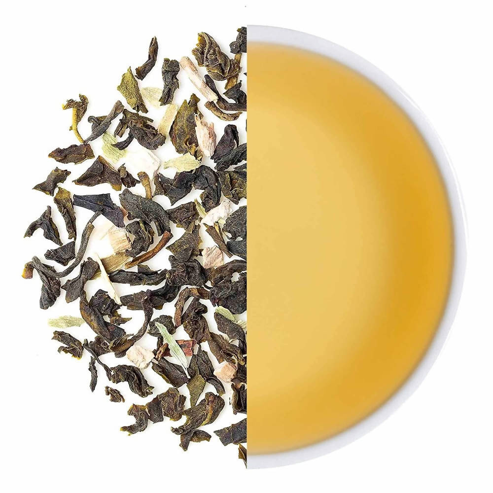 Teabox Organic Ashwagandha Green Tea Loose Leaves | Grocsy