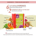 Nyassa Moroccan Rose Soap Walnut Oil & Rose Powder | Grocsy