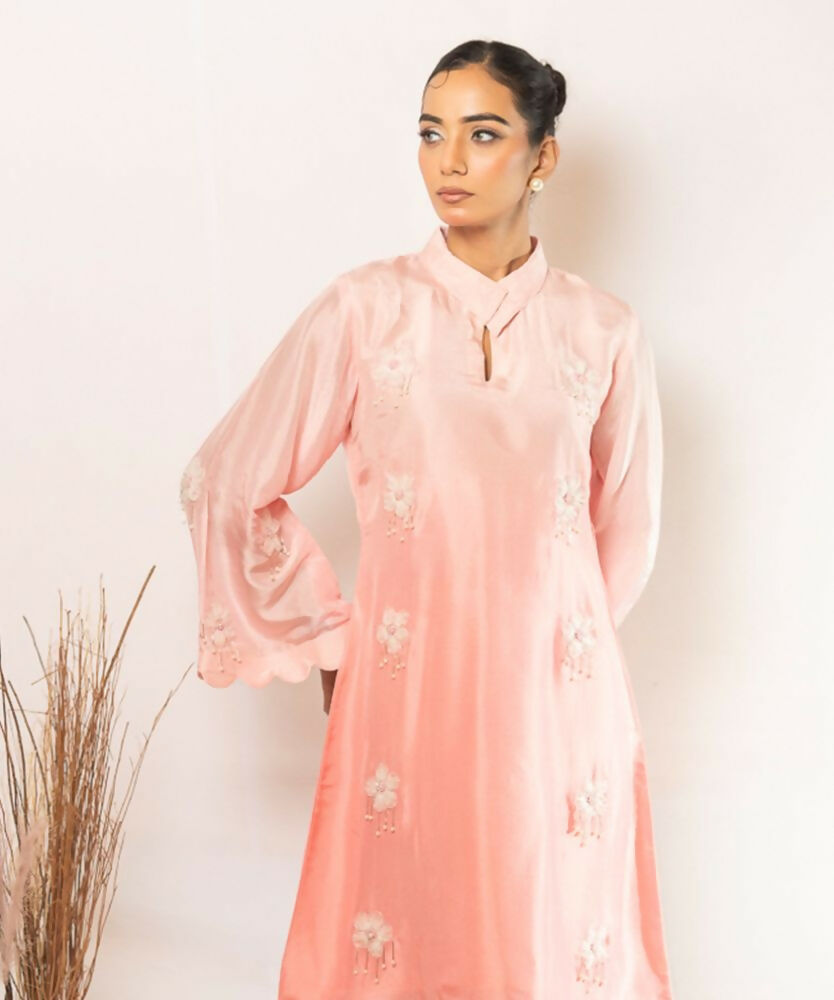 Timaraa Rose Whisper Pink Ombre Shaded Co-Ord Set | Grocsy