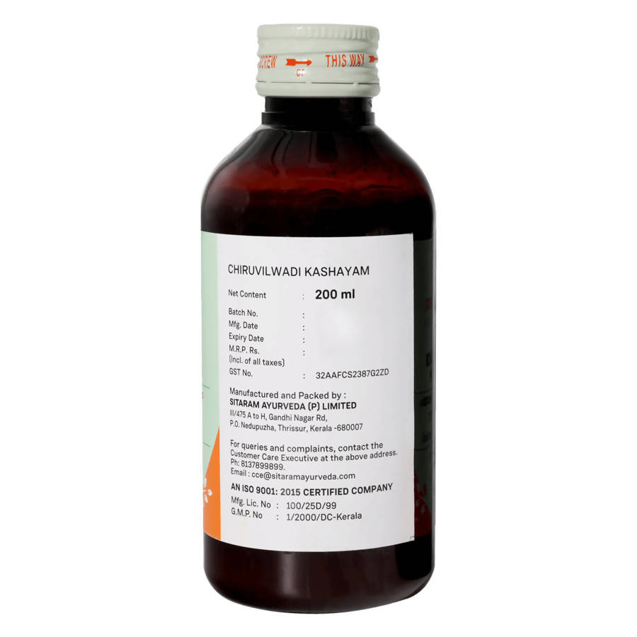 Sitaram Ayurveda Chiruvilwadi Kashayam | Grocsy