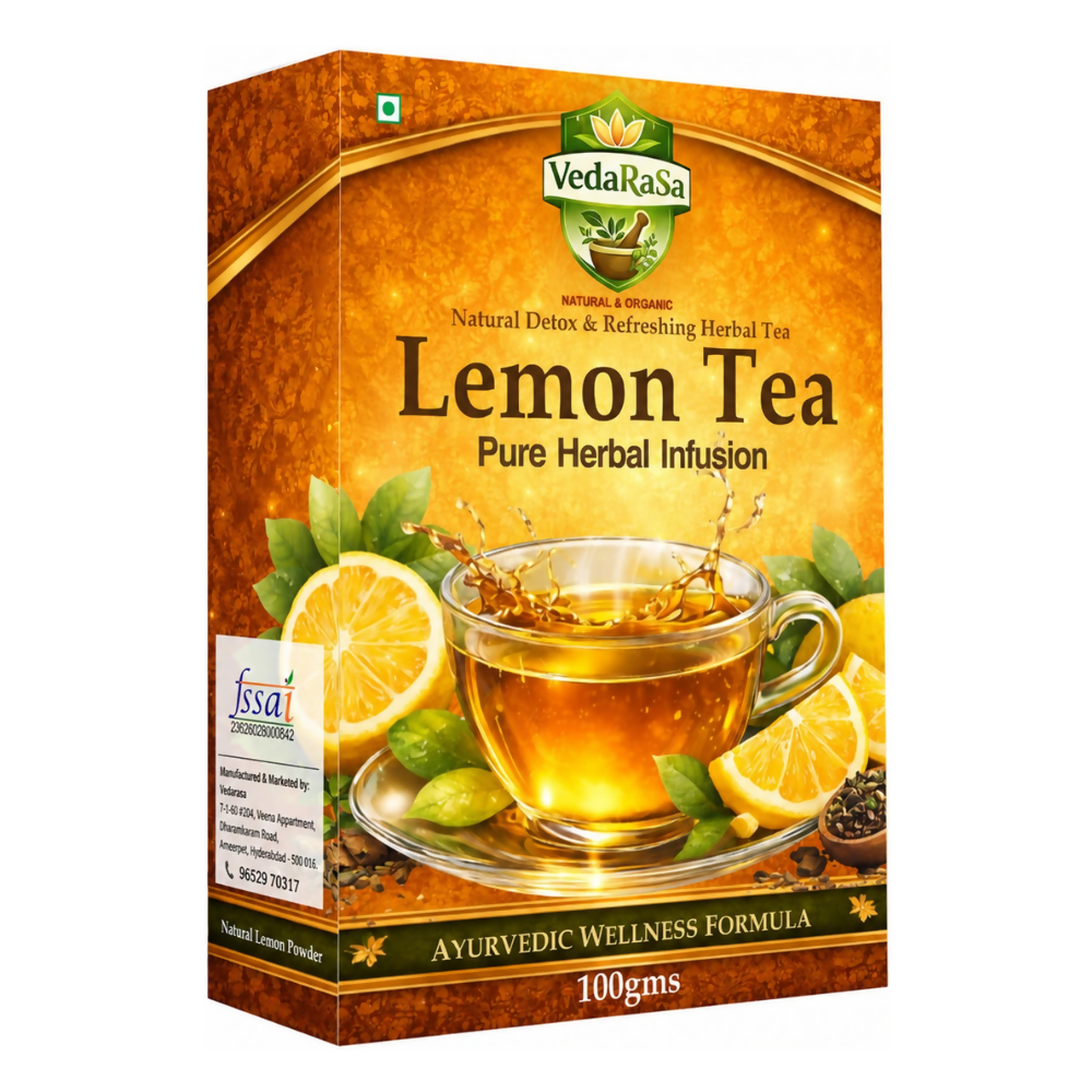 VedaRasa Premium Organic Lemon Instant Tea Premix Powder | Grocsy